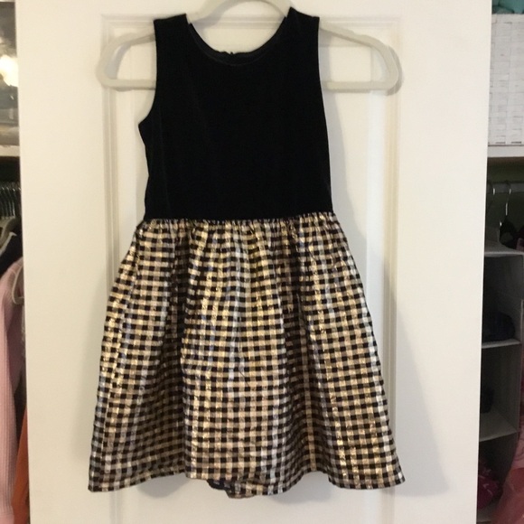 The Children's Place Other - Children’s Place Black and Gold Party Dress